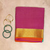 Pure Crepe Mysore Silk Saree Silver butta
