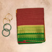 Pure Crepe Mysore Silk Saree Silver butta