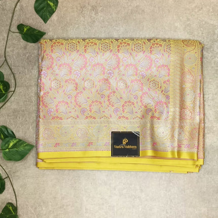 Premium Banarasi Dhori Zari Meenakari Saree