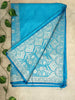 Sky Blue Mashroo Silk Saree
