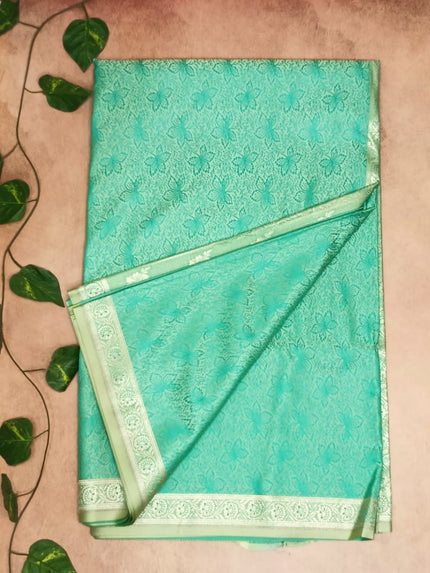 Sky Mint Green  Mashroo Silk Saree