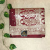 Wine Mashroo Silk Saree