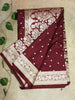 Wine Mashroo Silk Saree