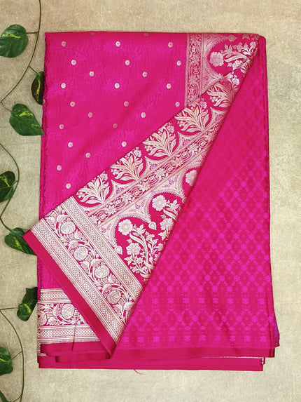 Pink Mashroo Silk Saree