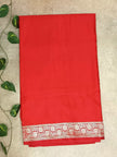 Classic Red Mashroo Silk Saree