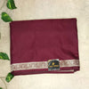 Premium Mashroo Saree - Deep Maroon