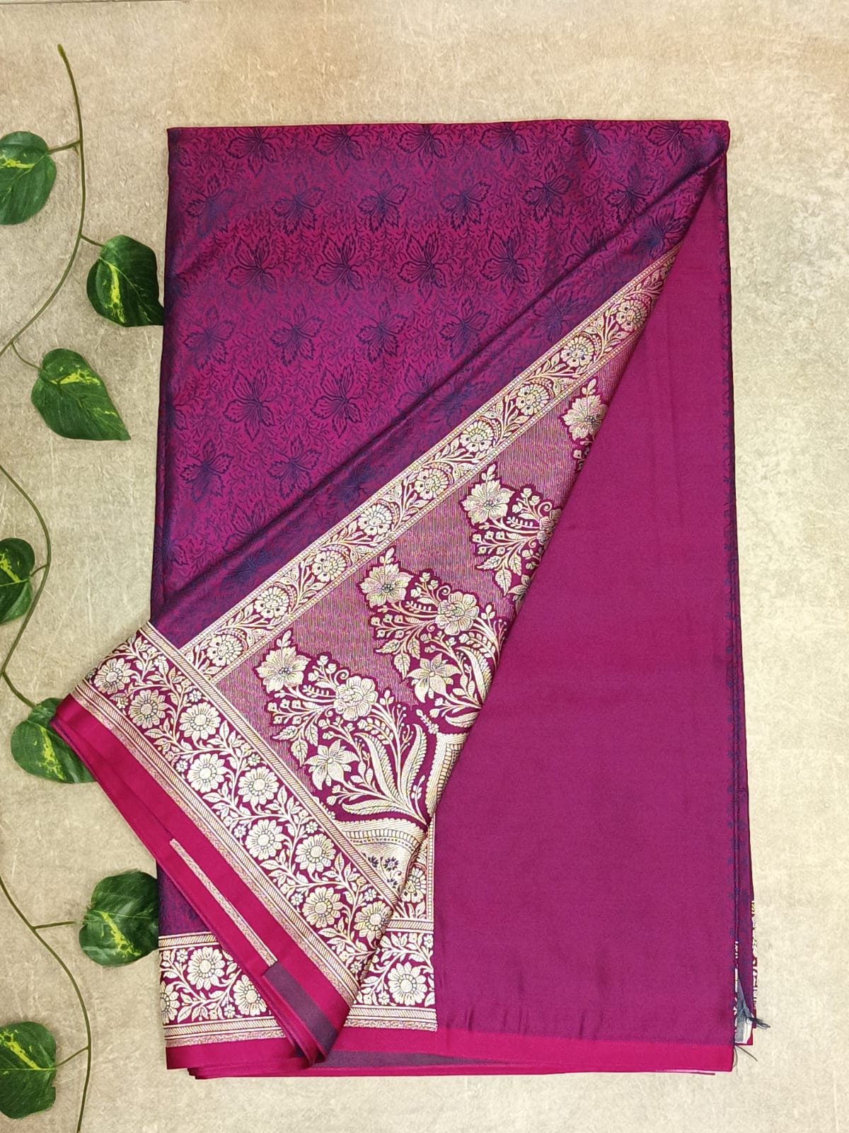 Purple Mashroo Saree