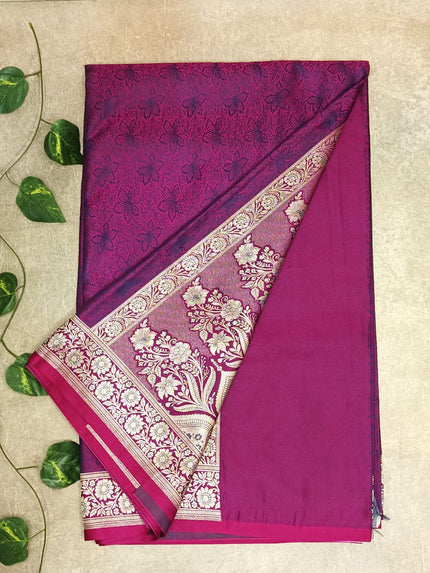 Purple Mashroo Saree
