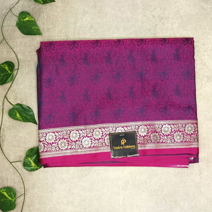 Purple Mashroo Saree