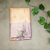 Semi Kanchi Tissue Silk Saree - Golden Orange