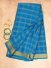 Pure Crepe Mysore Silk Saree 4 line Checks