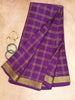 Pure Crepe Mysore Silk Saree 4 line Checks