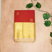 Semi Kanchipuram Silk Saree- Primium- Ruby Red