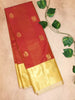 Semi Kanchipuram Silk Saree- Primium- Ruby Red