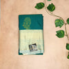 Semi Kanchipuram Silk Saree Premium Quality - teal Blue