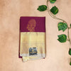 Premium Semi Kanchipuram Silk Saree -  Magenta Pink