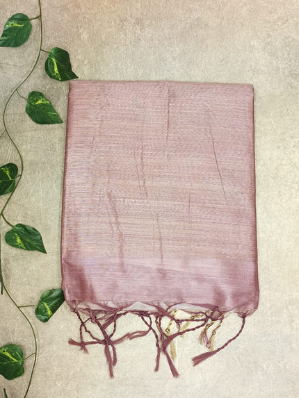 Degital Chanderi Saree- Pastel Pink