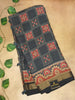 Ajark Printed Mirror work Saree