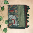 Muga Cotton Floral weaving work Saree