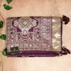 White Embroidery patola Work Saree