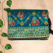 Blue Embroidery patola Work Saree