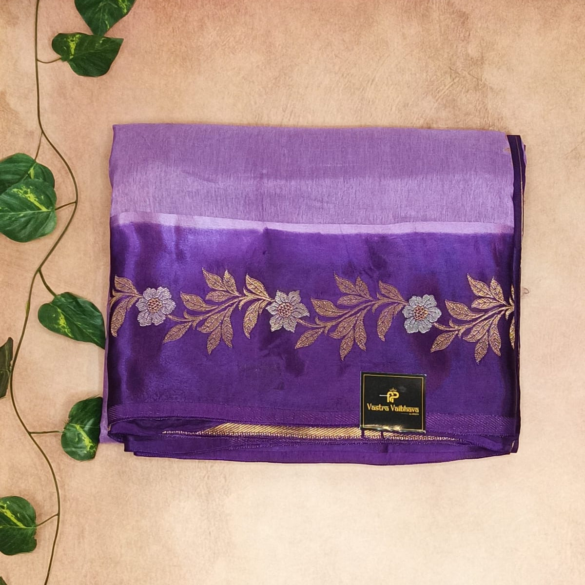 Pure Viscose Satin Border Saree