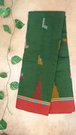 Soft Cotton Saree with Minimal Motifs & Tassels