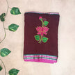 Lotus Mul Cotton Appliqué Work Saree