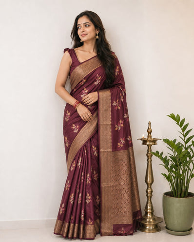 Pure Khadi Georgette Saree