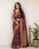 Pure Khadi Georgette Saree
