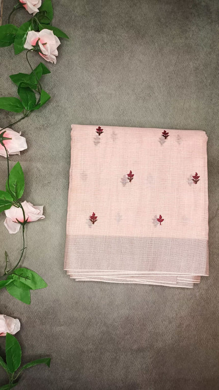 Linen Butta sarees