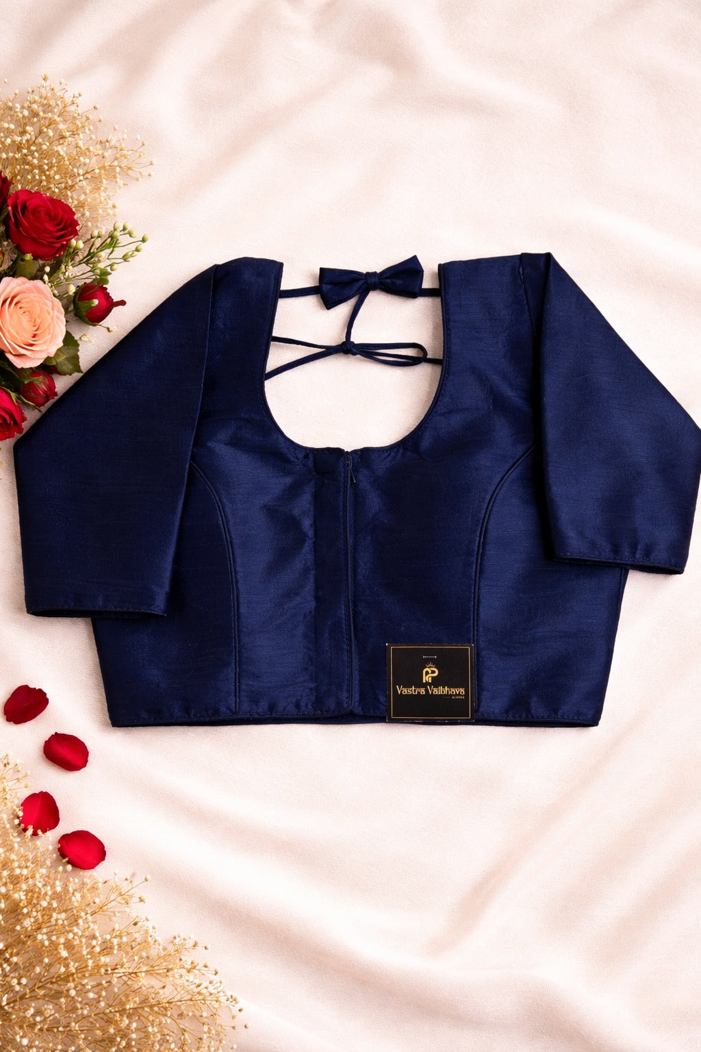 Raw Silk Plain Blouse