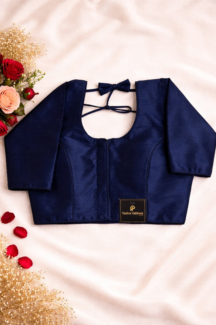 Raw Silk Plain Blouse