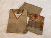 Mixed Silk floral print with Embroidery