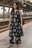 Cotton floral print A line Kurta BLUE CO-ORD SET