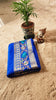 Semi Crepe Silk Blue with Embroidery