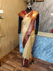 Semi Kanchipuram Silk Saree - Kadyal