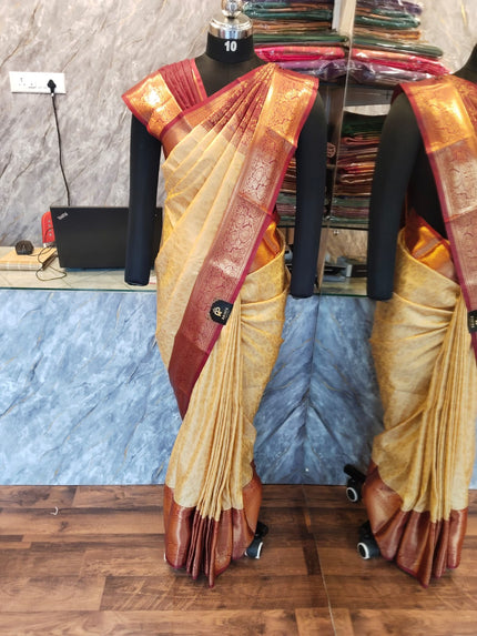 Semi Kanchipuram Silk Saree - Kadyal