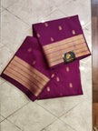 CREPE SILK Dark Pink with Small Butta Saree