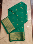 CREPE SILK Ramagreen with Small Butta Saree
