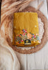 Mustard Yellow Fancy Crunchy Silk Saree
