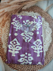 PURPLE FLORAL COTTON CO-ORD SET