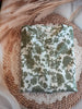 WHITE AND SOFTGREEN  FLORAL PRINTED 3PCS SET