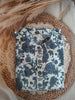 WHITE AND BLUE FLORAL PRINTED 3PCS SET