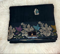 Viscose Disigner saree-Black