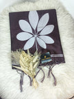 Semi Chanderi Saree- Rich Wine Brown