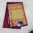 Pure Kanchipuram Silk Saree – Bridal Maroon With Rich Gold Zari Weaving