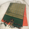 Pure Soft Silk Saree- Bright Orange