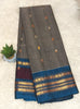 Pure Gadwal Butta  Silk - Gray