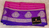 Semi-Premium Crepe Saree - Rich Pink